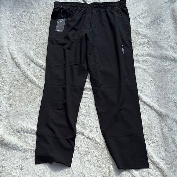 HEAD Black Athletic Track Pants – Size XL | Lightweight Stretch | Activewear - Picture 1 of 5